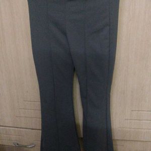 Bootcut Strechable Trouser, Grey Colour Pants