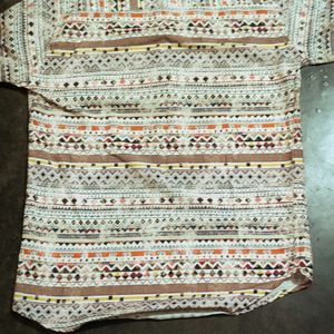 Mens Kurta L Size Multi Colour