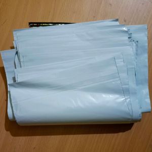 White black secured courier polybags ( pack of 30)