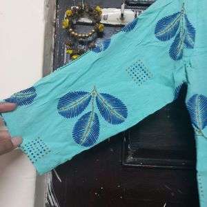 Blue Long Kurti