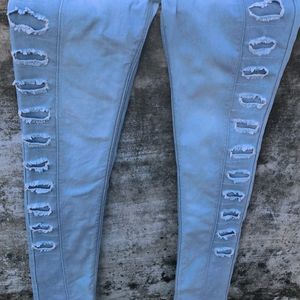 Light Blue Designer  Stylish Jeans