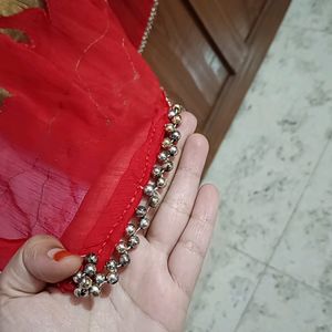 Red And Black Dupatta Combo