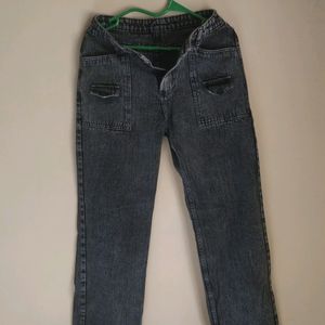 Carbon Black Straight Fit Jean