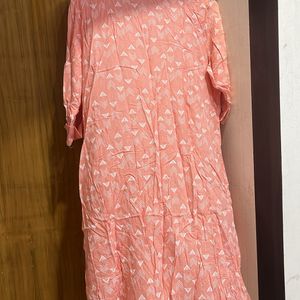 Peach Colour Cotton Kurta…