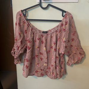 Pink top Floral