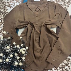 coffee brown color shirt