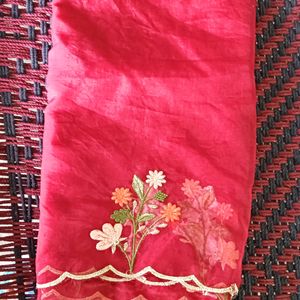 Maroon Net Dupatta