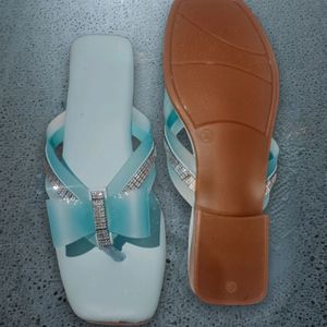 BRAND NEW DAZZLING SKY BLUE PARTY WEAR SANDAL