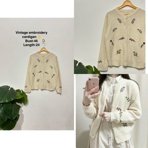 Vintage Embroidery Cardigan