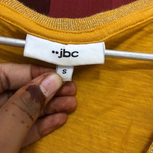 Jbc Yellow Short Sleeve Top