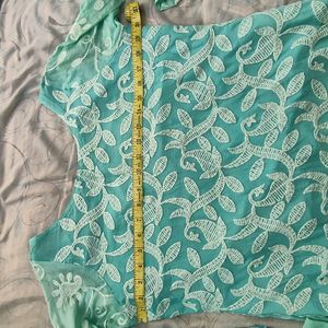 Pastel Green Georgette Chudithar Set