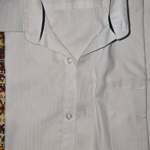 Peter England Cotton White Shirt