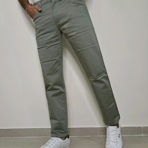 Kaulin 1027 Men's Double Cloth Knitted Green Pant