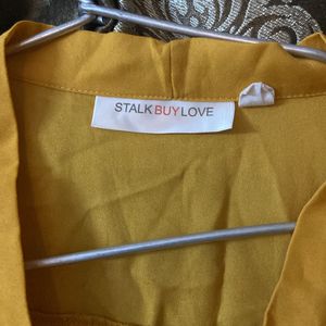 stalk by love mustard shirt top