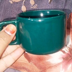 Aesthetic Cup Drak Green Colour