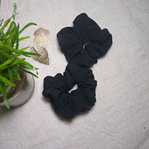 Two Black Scrunchies