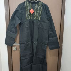 Kurta Chudidar Set (Black)