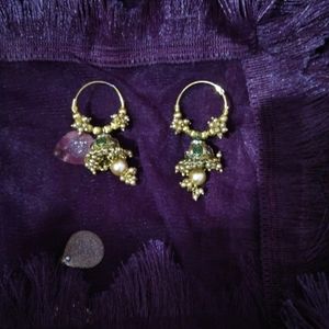 Net Duppatta And Jhumka Combo Pack