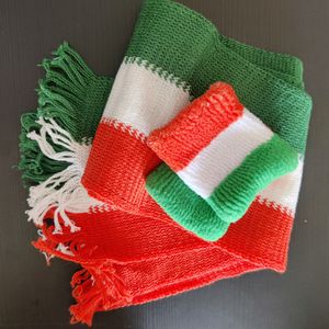 Independence Day Indian Flag Stole And Wrist Band