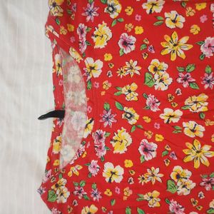 Floral Print Short Dress