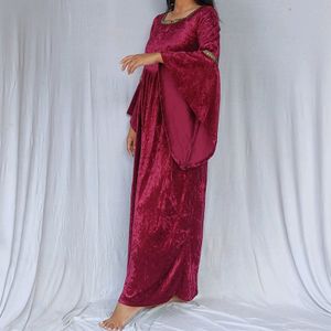 Velvet Gown Flared Sleeve 🤩