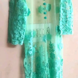 Beautiful Net Kurta Full Embroidery