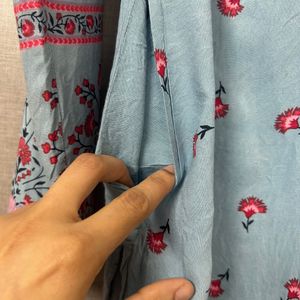 Blue Printed Kurta