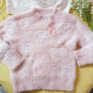 Beutiful Cute Wollen Furr Sweater Top