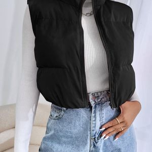 Brand new womens sleeveless crop jacket