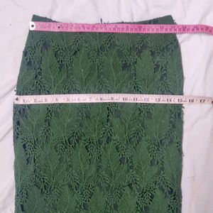 Dark Green Pencil Skirt