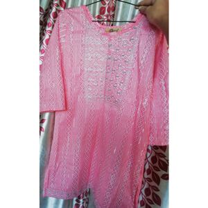 Short Glitter Work Kurti