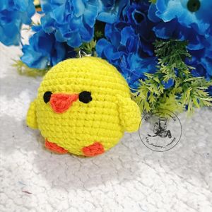 Amigurumi Chick Keychain