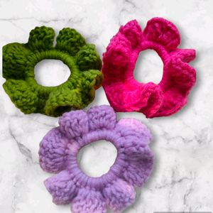 Handmade Crochet Scrunchies