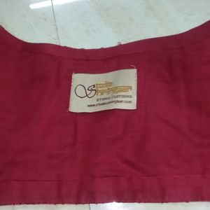 New Studio Shringaar Maroon Design Saree Blouse