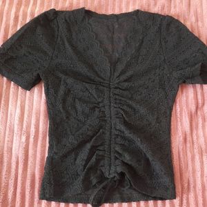 Women~black Lace Top