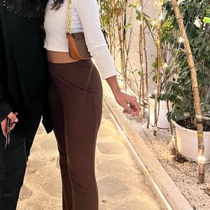 H&M Flared Bootcut Brown Bottoms