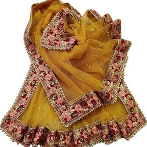 Women's Embroidered Net Dupatta.