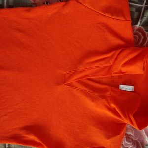 AUSK orange Crop Top