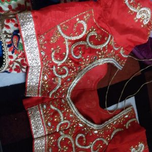 Heavy Saree With Designer Blouse Front And Back