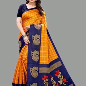 Printed Art Silk Saree