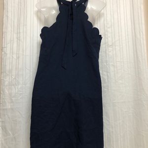 Shein Blue Mini Sleeveless Dress