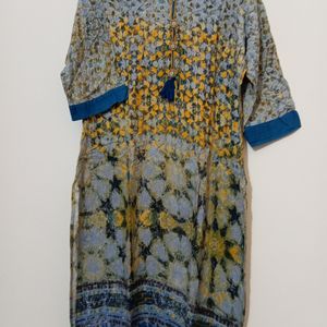 Blue  Shaded Kurti