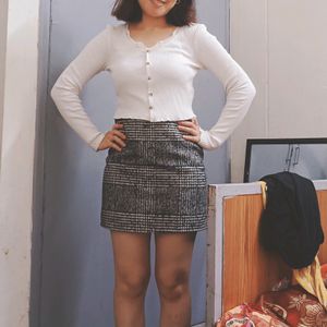 Short Woolen Skirt