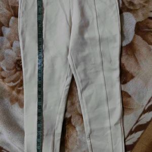 Fancy Cream Trouser For Girls