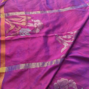 Purple Soft Silk Saree