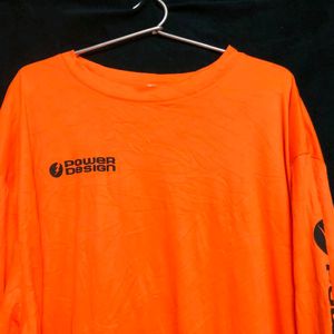 Orange Long Sleeve T Shirt