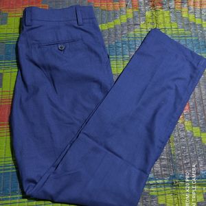Men Tapered Fit Pure Cotton Formal Trousers