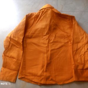 1 - 3 Yrs Boys Orange Party Casual shirt