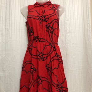 Tommy Hilfiger Red Sleeveless Dress