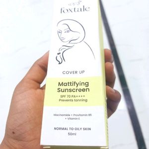 Foxtale❤️Mattifying Sunscreen With SPF 70❤️